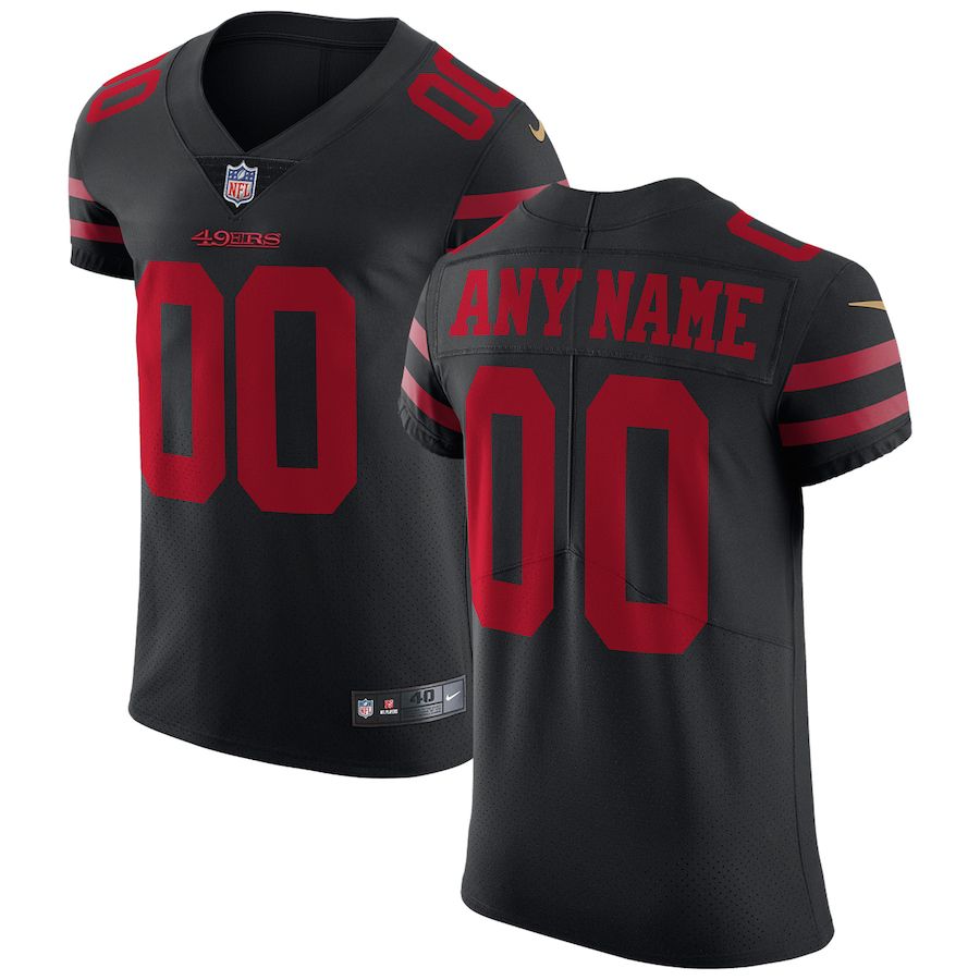 Men San Francisco 49ers Nike Black Vapor Untouchable Custom Elite NFL Jersey->san francisco 49ers->NFL Jersey
